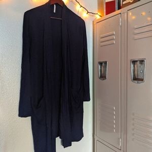 Active USA Navy Cardigan with pockets